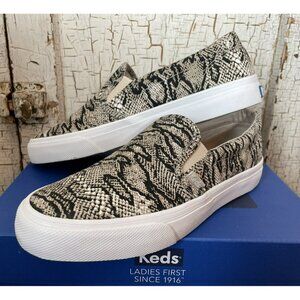 Keds Dream Foam WF64744 Animal Print Slip On Shoes - 7.5